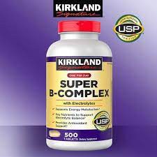 Vitamin B kirkland super B-complex tăng hệ miễn dịch 500 viên Healthy care Maxwell
