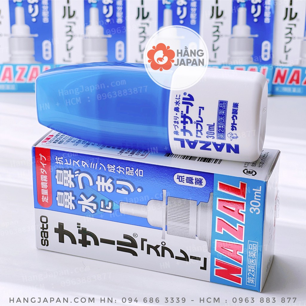 Xịt mũi Sato Nazal Nhật Bản 30ml cho bé từ 7 tuổi trở lên