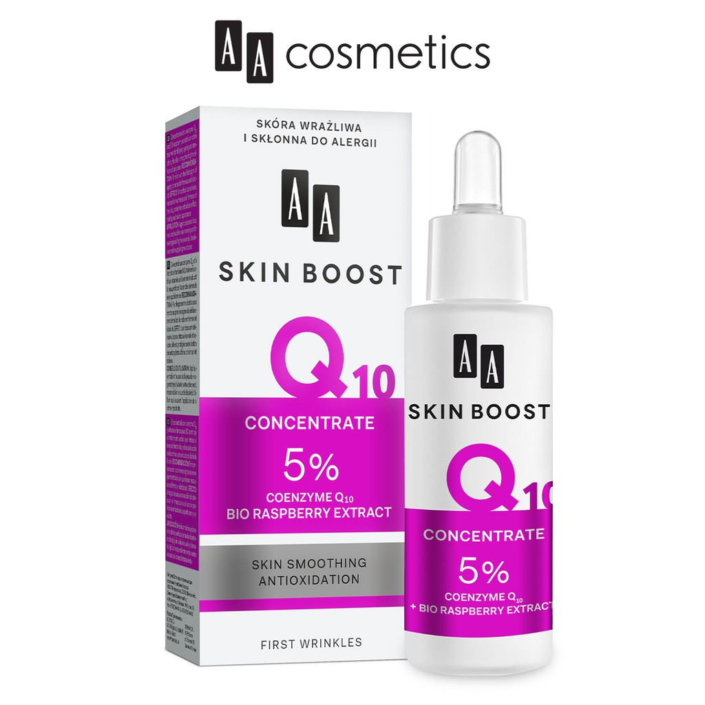 Serum chống lão hóa và làm mịn da AA Cosmetics Skin Boost Q10 lọ 30ml