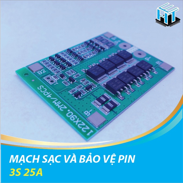 Mạch sạc và bảo vệ pin nhiều loại 3S 25A,11.1V HX-3S-FL25A PIN LI-ION LITHIUM