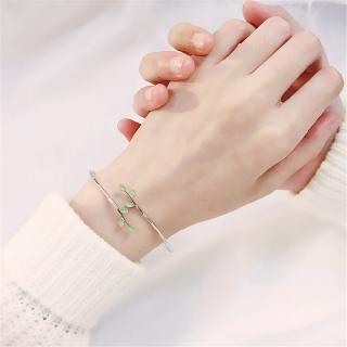 Vòng Đeo Tay Kiểu Mở Hình Chiếc Lá Dễ Điều Chỉnh Kích Thước Cho Học Sinh