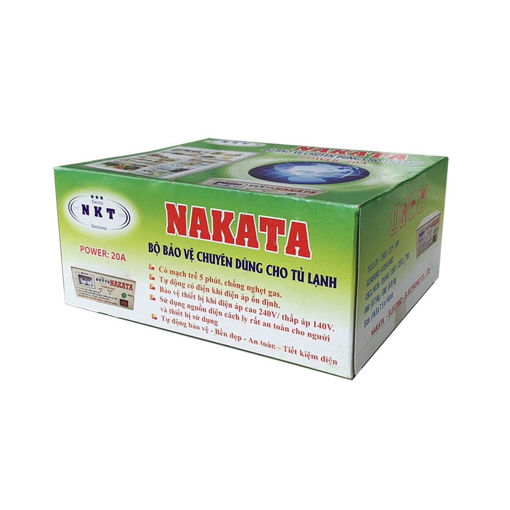 Relay  bảo vệ tủ lạnh cao cấp NAKATA 20A phù hợp nhiều dòng tủ lạnh , tủ mát và tủ đông gia đình