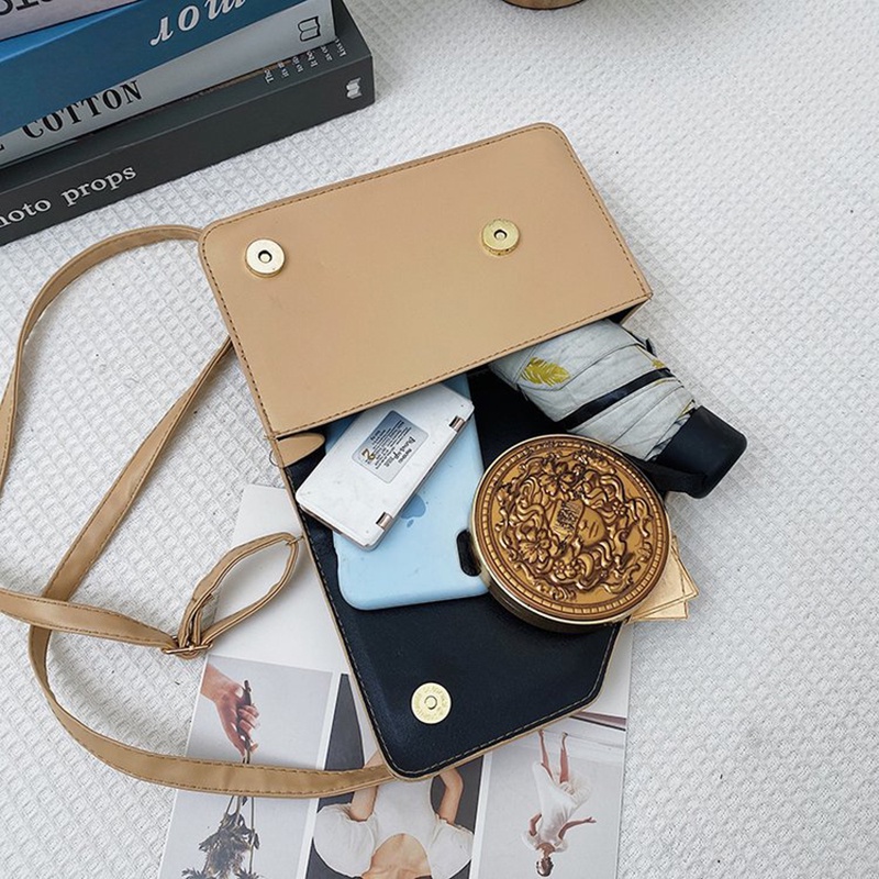 Túi Đeo Chéo Dáng Vuông Nhỏ Phong Cách Hàn Quốc Thời Trang Cho Nữ