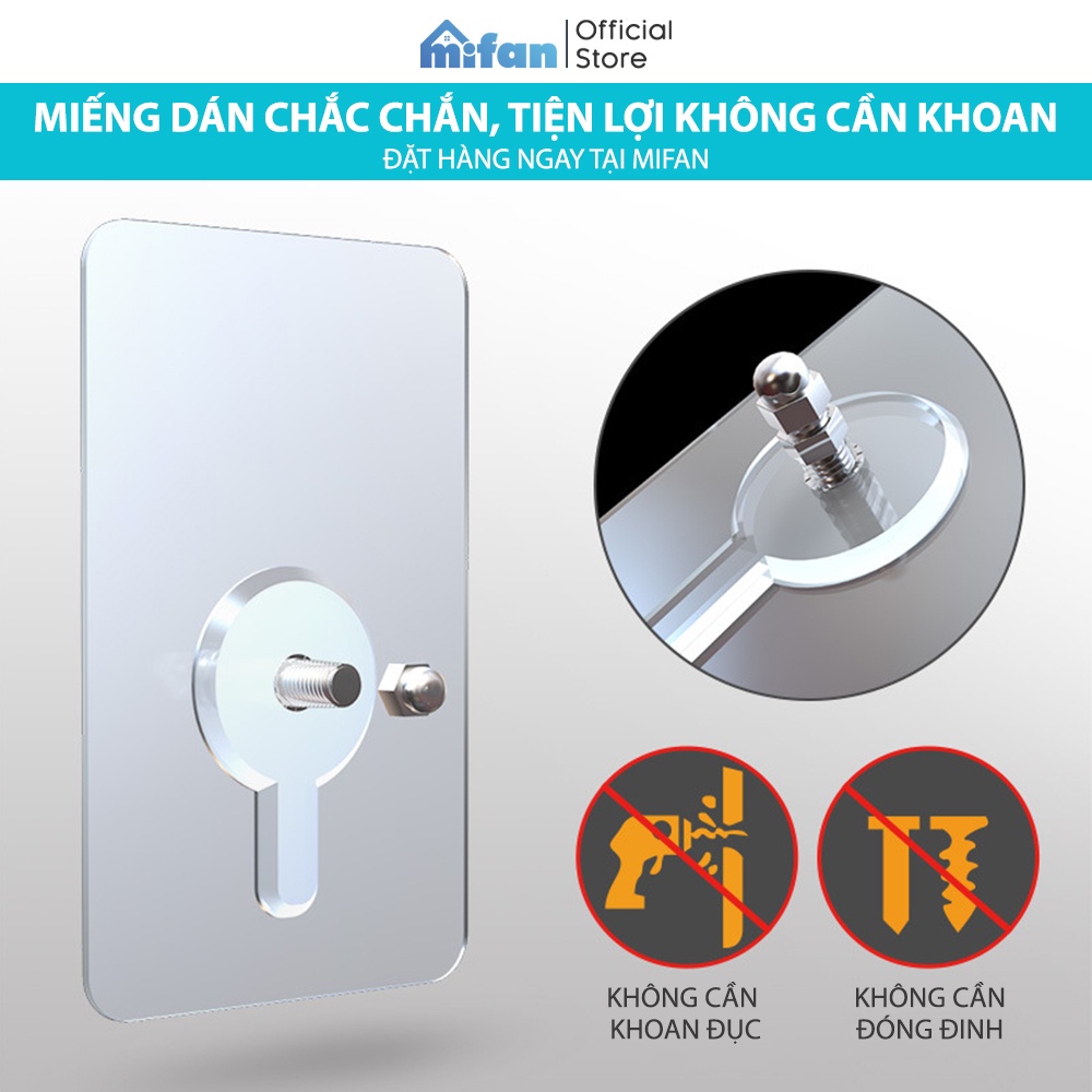 Móc đinh treo gọng kính ảnh/kệ để đồ dán tường không để lại dấu vết