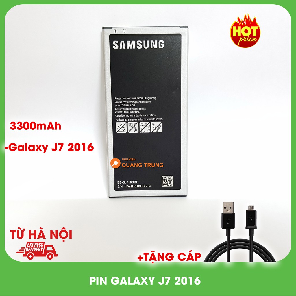 Pin sam-sung J7 2016, J710 chuẩn zin