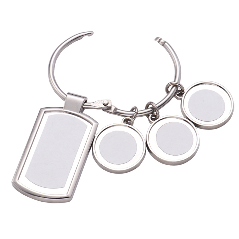 Móc Khóa Trống Truyền Nhiệt Kèm Chìa Khóa DIY Bằng Kim Loại