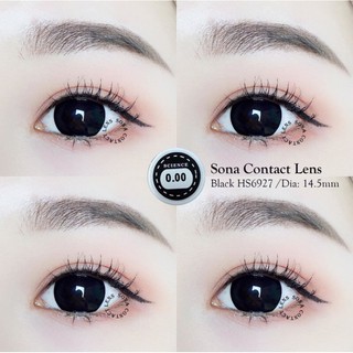 (sẵn) kính áp tròng sona hàn quốc màu đen