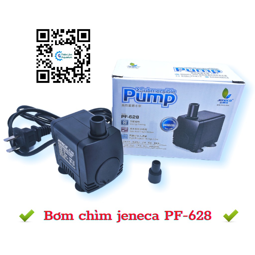 Máy bơm nước bể cá mini [Jeneca PF-628] công suất 7w [giá rẻ dùng cho bể cá mini