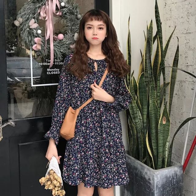 Váy voan họa tiết hoa