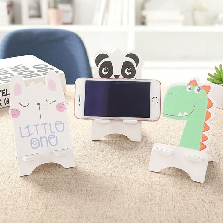 Giá Đỡ Điện Thoại Bằng Gỗ Hình Động Vật Dễ Thương Để Bàn