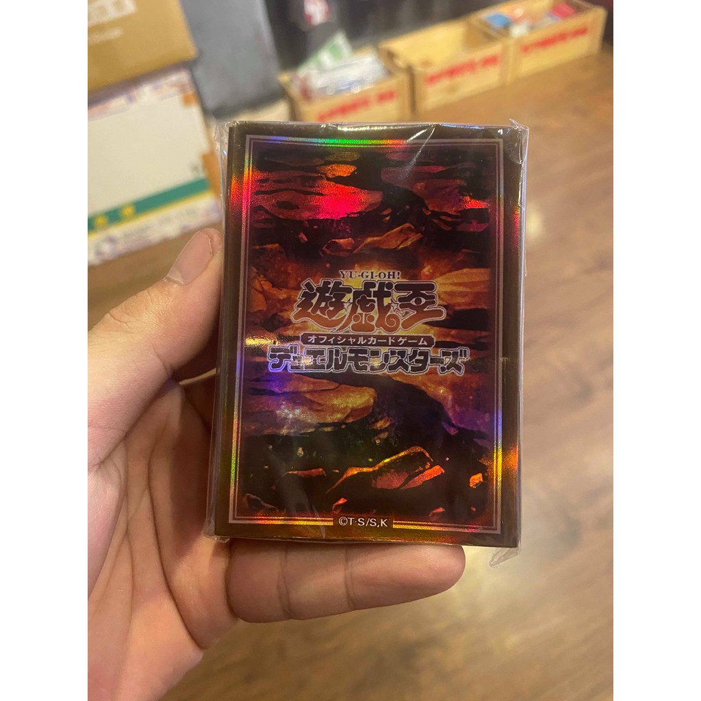 Bọc bài chính hãng Yugioh Size - Nguyên tố Earth bịch 70 cái - Sleeve