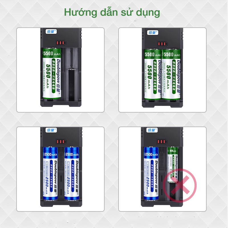 Pin sạc Doublepow 26650 3.7V 5500mah