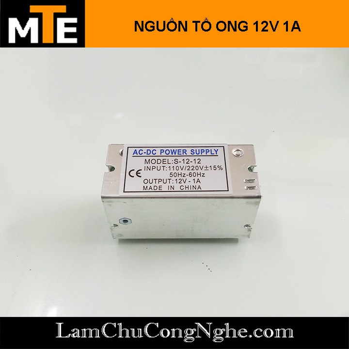 Nguồn tổ ong, nguồn led 12V 1A S-12-12