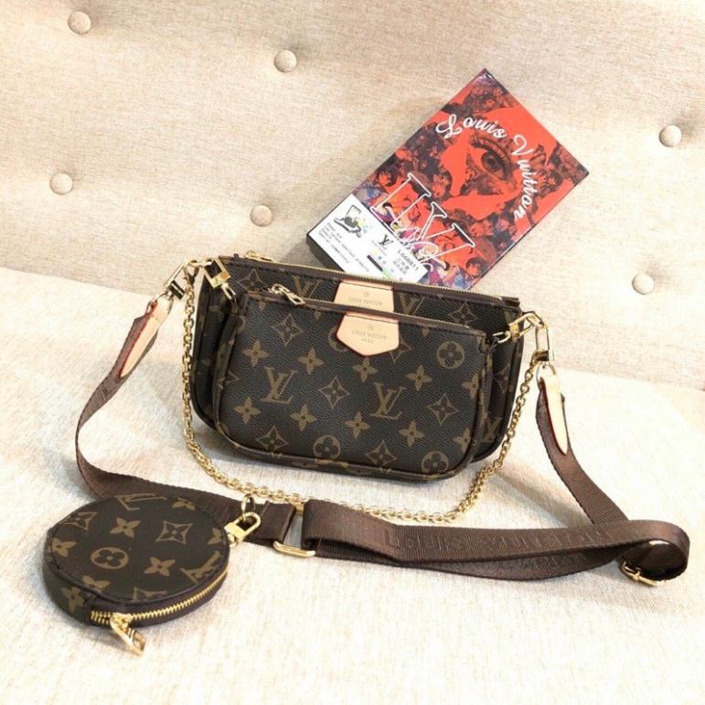 Sét 3 món LLlvvvv dây hồng và nâu hàng cao cấp