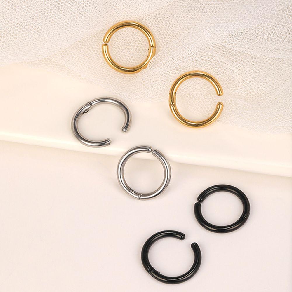 Khuyên Đeo Vành Tai Dạng Vòng Lủng Lẳng Phong Cách Unisex