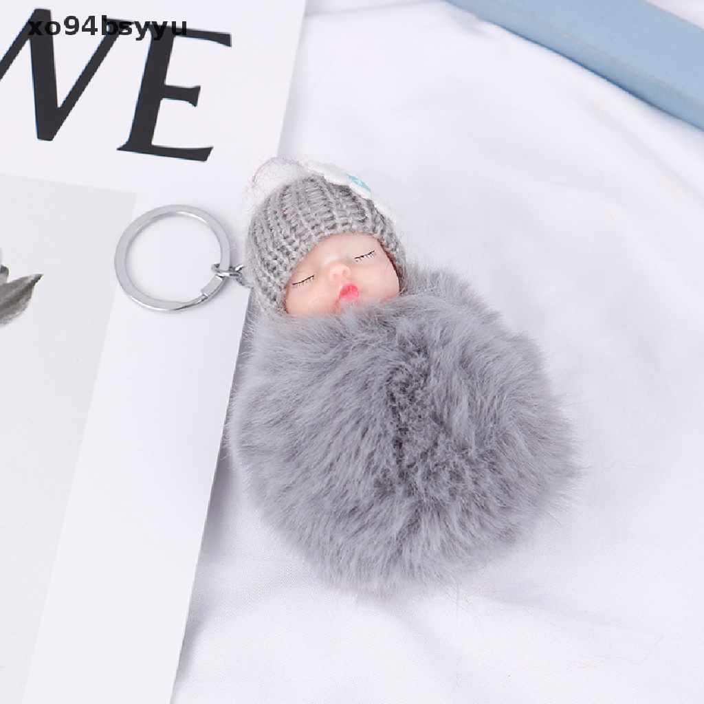 Móc Khóa Hình Em Bé Đang Ngủ Xo94Bsyu Nhồi Bông Dễ Thương