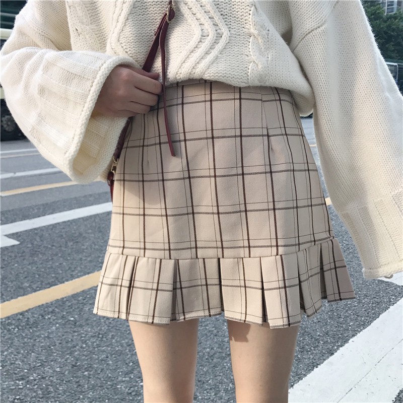 MB004 Chân váy kẻ gấu xếp ly | BigBuy360 - bigbuy360.vn