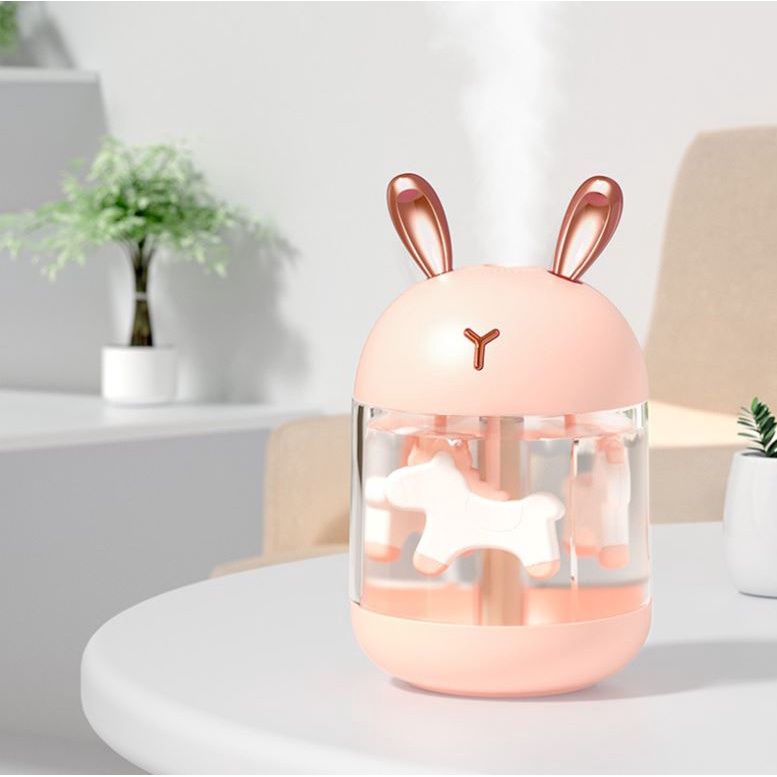 Máy Phun Sương Ngựa Pony Tạo Độ Ẩm Dung Tích 300ml tích hợp đèn Led