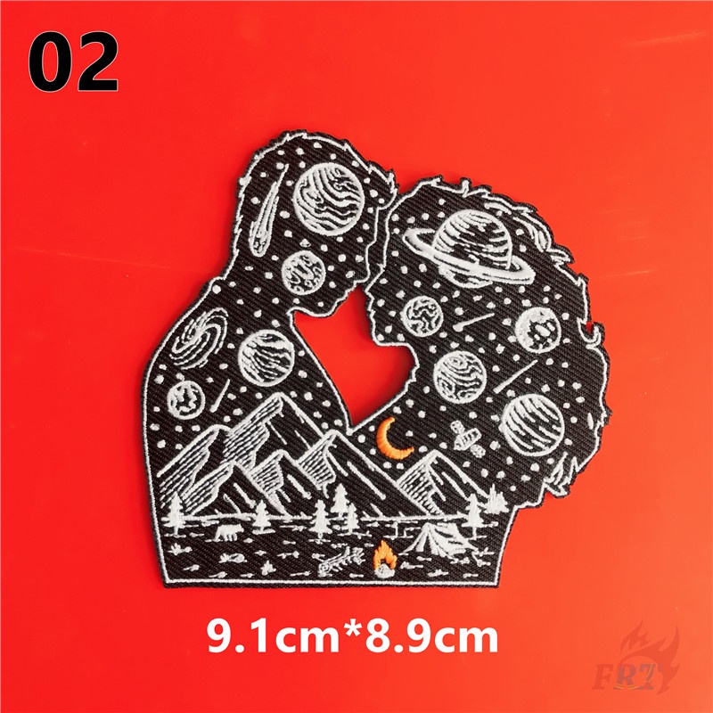 Miếng dán ủi thêu họa tiết cặp đôi độc đáo