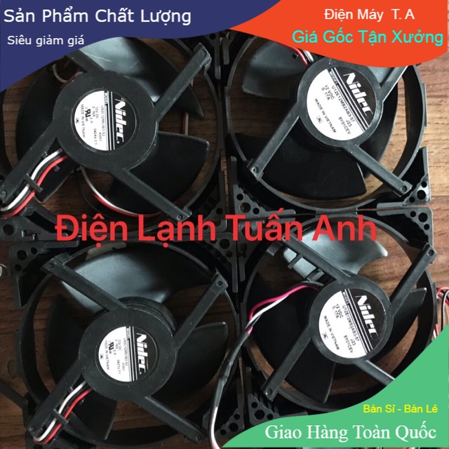 Quạt Tủ Lạnh 12V 3 dây DC 9cm*9cm