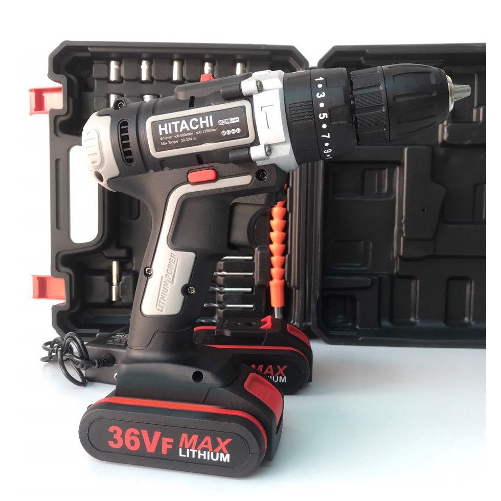Máy Khoan Pin Hitachi 36v  3 Chức Năng - Khoan Bê Tông - Bắt Vít - Hitachi 28v Máy Khoan Pin Hitach