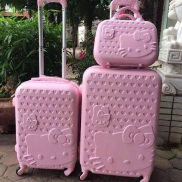 Set 3 (14+20+24)__Vali Kitty siêu yêu \**Tặng túi bọc dày dặn**/