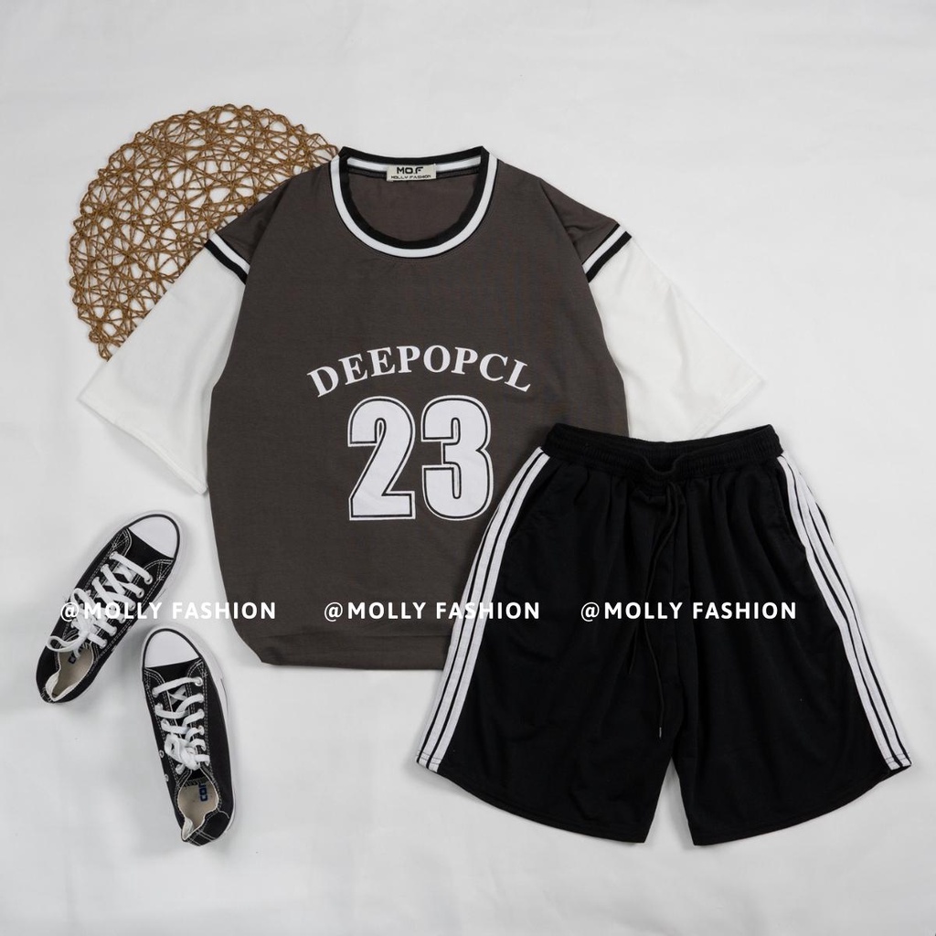 Set đồ bộ Bóng rổ ❤️ Bộ mặc nhà BÓNG RỔ QUẦN 3 SỌC NHIỀU MẪU Freesize nam nữ Molly Fashion