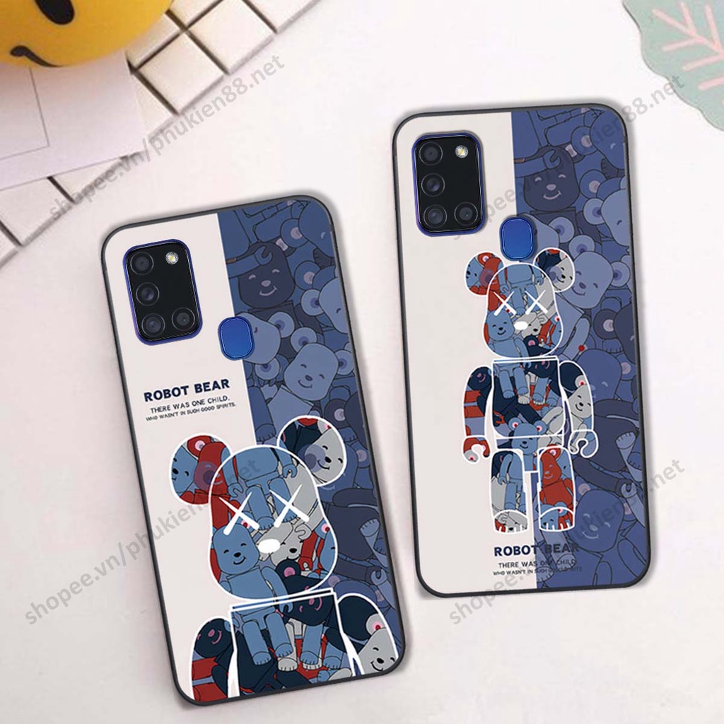 Ốp lưng Samsung A21s hình Robot Bear, Kawsnc bảo vệ điện thoại