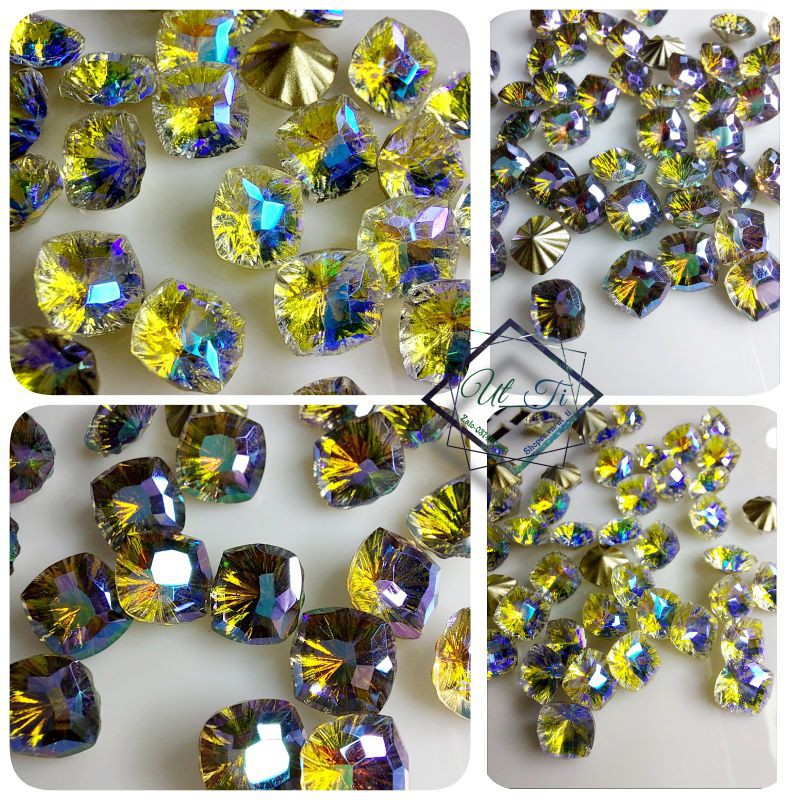 Đá vuông gân ánh 7 màu siêu hot hit