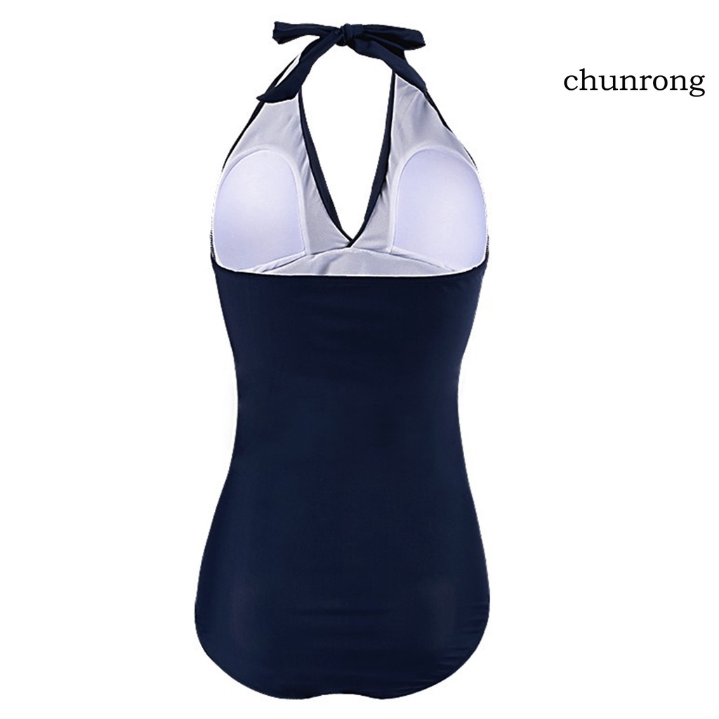 Bộ Đồ Bơi Cổ Chữ V Có Đệm Mút Thoáng Khí Dành Cho Mẹ Bầu