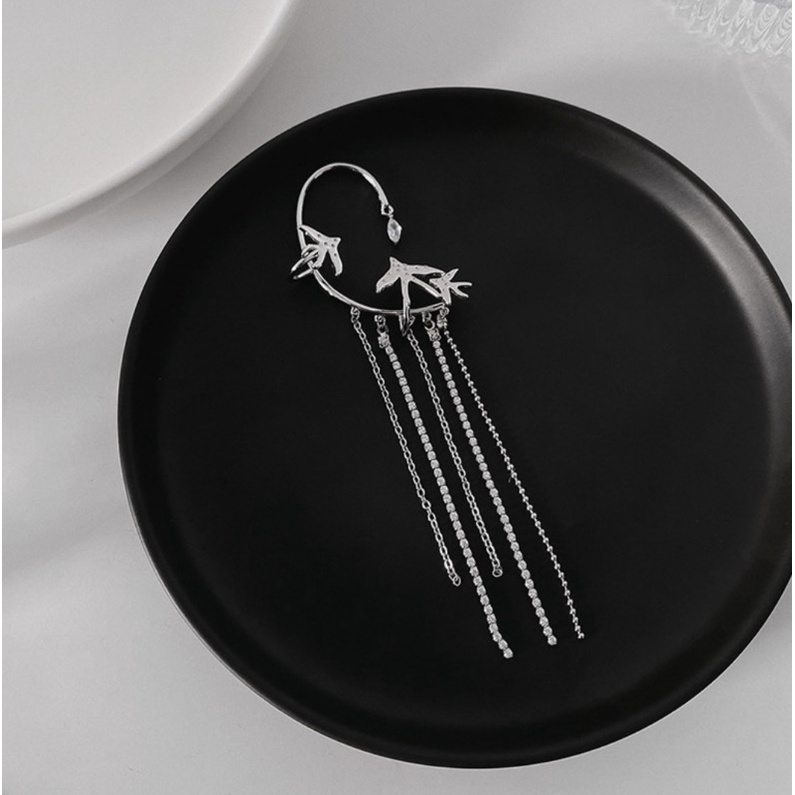 Bông Tai Tua Rua Thiết Kế Mới Cao Cấp Thời Trang Theo Phong Cách Hàn Quốc