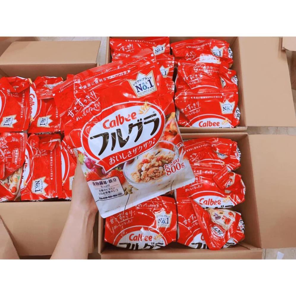 Ngũ cốc Calbee mẫu mới Nhật Bản Date mới nhất