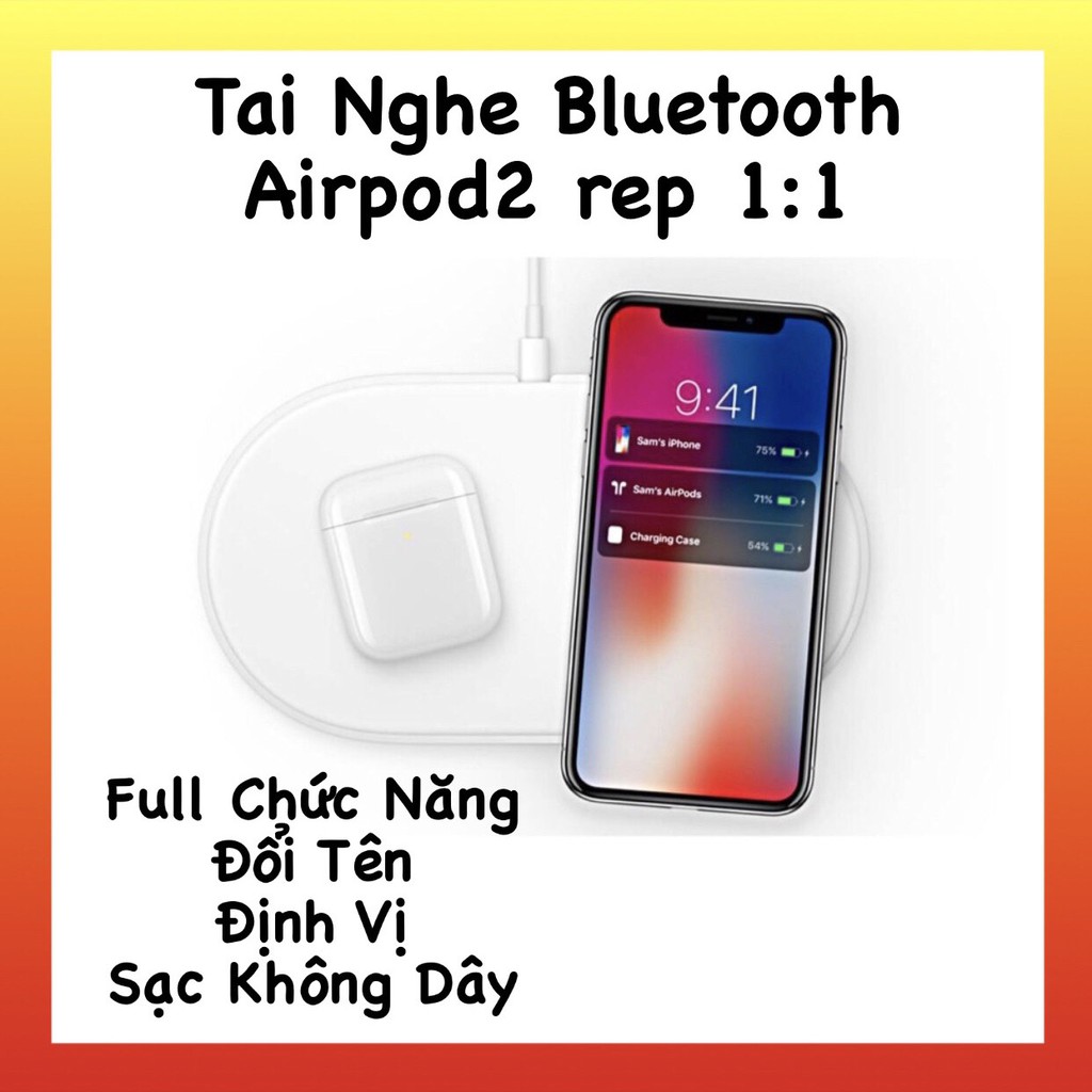 Tai Nghe Bluetooth Cao Cấp 5.0 Full Chức Năng - Đổi Tên - Định Vị - Sạc Không Dây