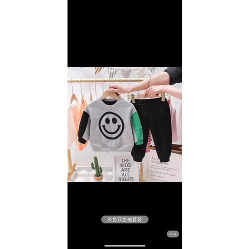 Bộ nỉ da cá cho bé 80-110cm