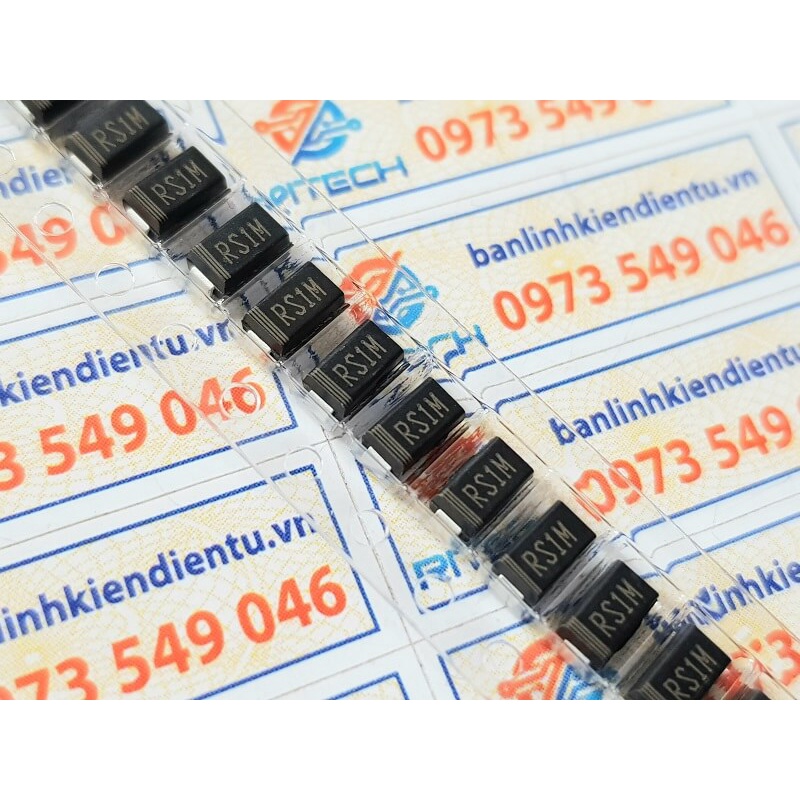 [Combo 20 con] RS1M FR107 DIODE 1000V/1A DO-214AC SMA