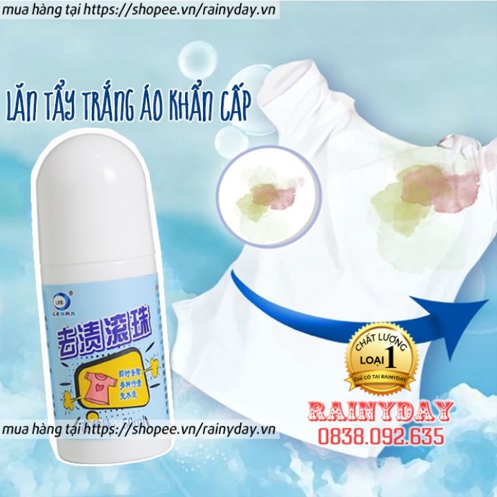 Lăn tẩy trắng quần áo, tẩy sạch vết bẩn trong vài phút dạng tẩy khô đánh sạch mọi vết bẩn