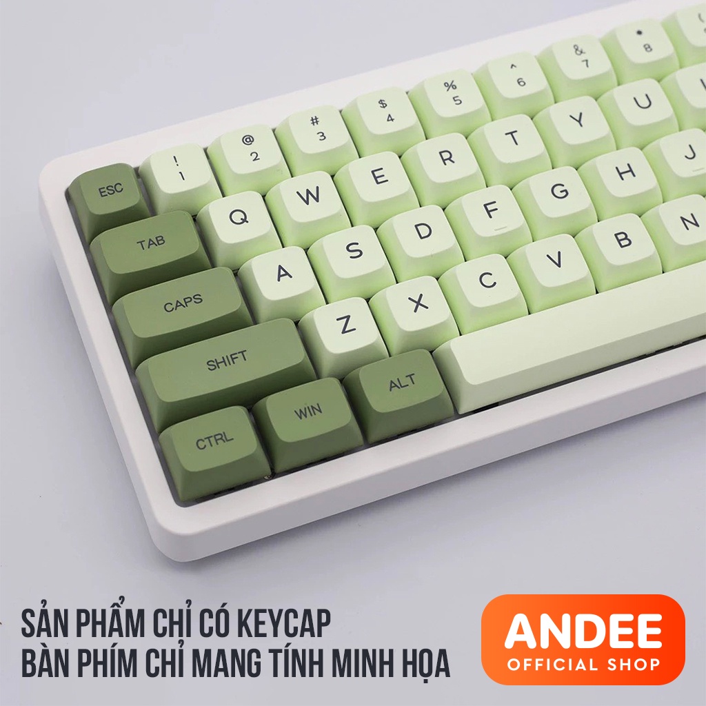 Keycap XDA Honey Milk/Matcha/Sea Salt/Shimmer nhiều màu dễ thương cho bàn phím cơ