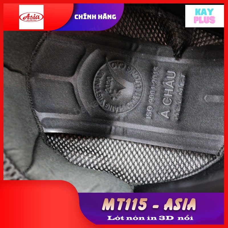 Mũ bảo hiểm 3/4 Asia M115 1 kính