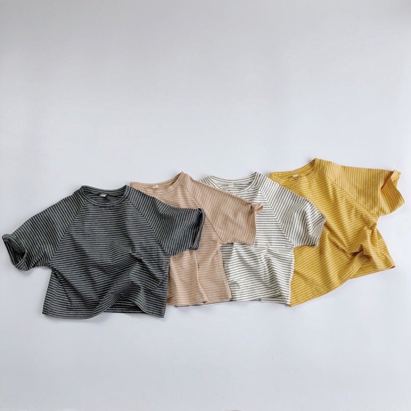 HÀNG SẴN Áo thun kẻ Unisex Style Hàn siêu đẹp