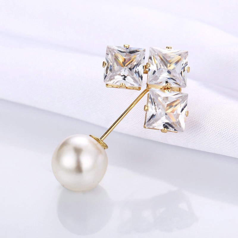 Bộ 3 ghim cài áo đính ngọc trai nhân tạo thời trang dành cho nữ