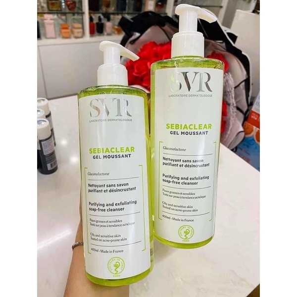 Sữa rửa mặt SVR dành cho da dầu mụn không chứa xà phòng Sebiaclear Gel Moussant (chiết 100ml)