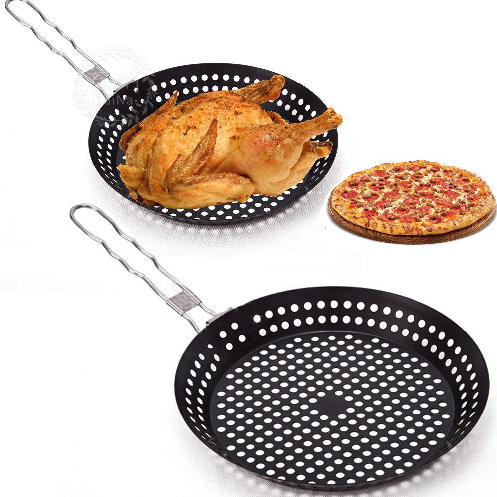 ESPO Vỉ Nướng BBQ Bằng Thép Không Gỉ Tay Cầm Gỗ Gấp Gọn Tiện Lợi