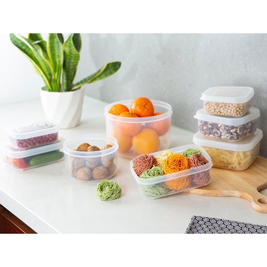 Bộ 3 hộp nhựa đựng thực phẩm vuông Inochi
