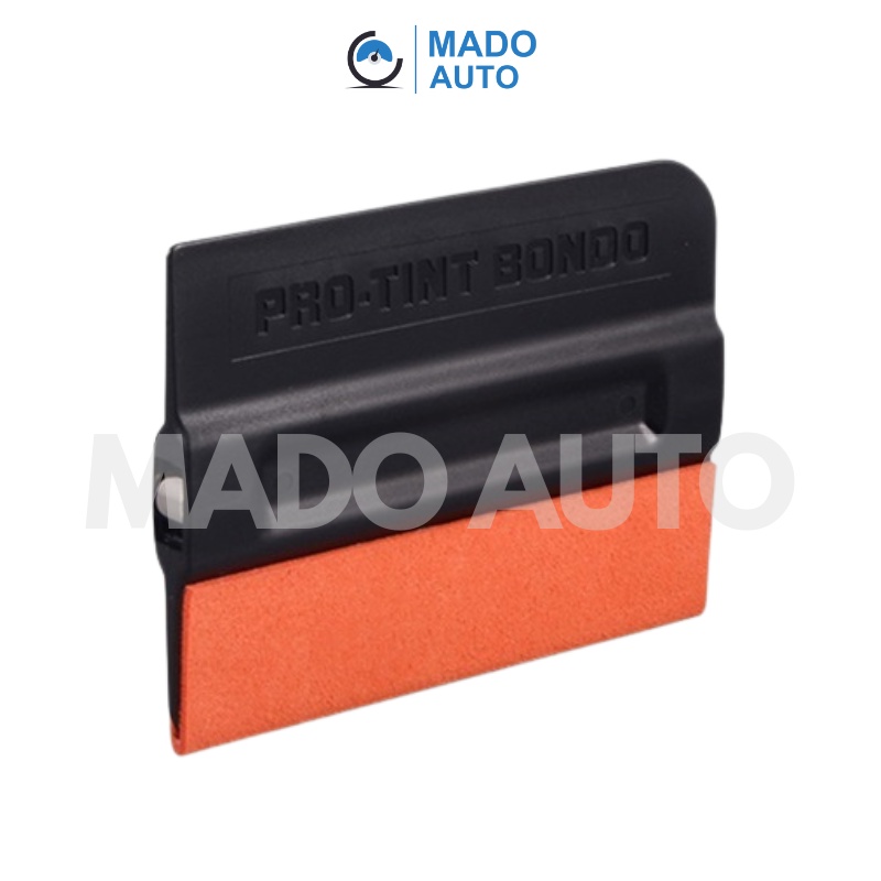 Gạt dán Decal ô tô CÓ NAM CHÂM lưỡi bọc da lộn MADO AUTO F240