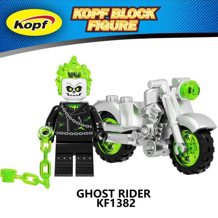 8 Loại Ghost Rider Minifigures Bộ Sưu Tập Phim Hành Động Người Đam Mê Tự Làm Đồ Chơi Giáo Dục Quà Tặng Tốt Nhất Cho Trẻ Em Rider Quạt