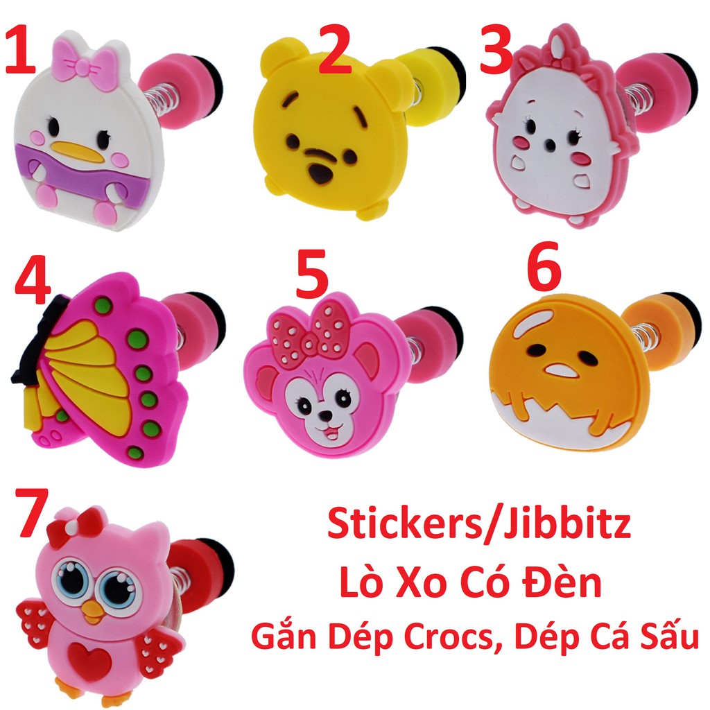 Jibbitz 🤣 Free Ship  Stickers Lò Xo Có Đèn Gắn Dép Crocs, Dép Cá Sấu Mẫu Mới [Đơn 50k tặng phần quà thú vị]