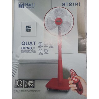 quạt đứng điều khiển từ xa HALI ST2 - R ( Có chuyển nhanh Grab hoặc NoWSip )