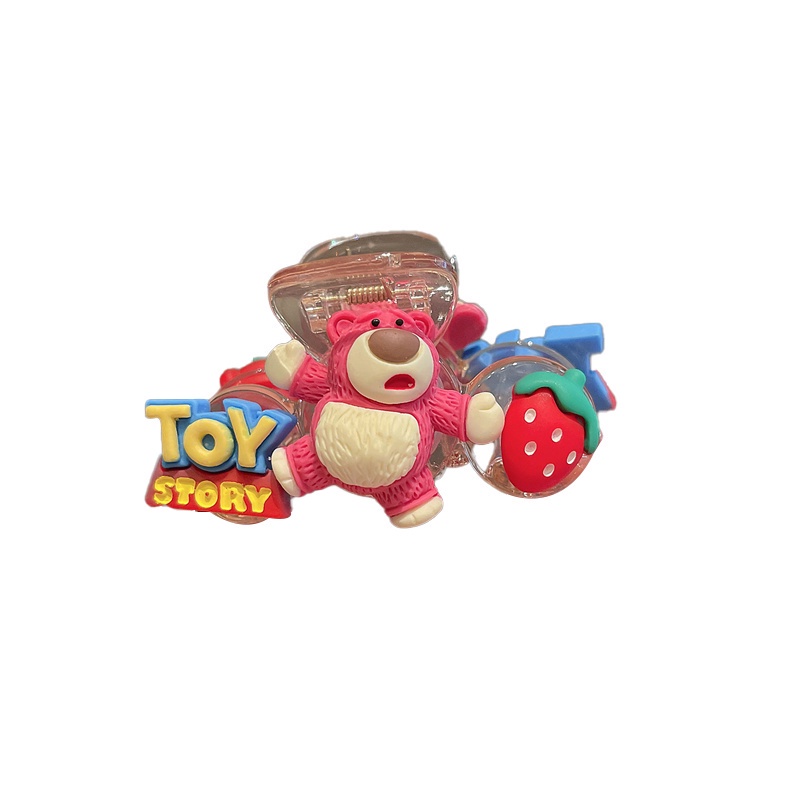 Kẹp Tóc Hình Gấu Hồng Dễ Thương Phong Cách Hàn Quốc Cho Bé Gái