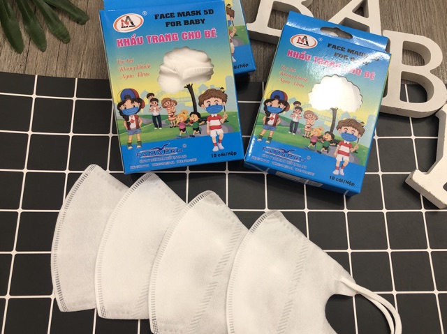 Hộp 10 khẩu trang 5D Mask kid cho bé ( Nam Anh)