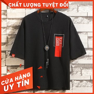 Áo thun phối viền đỏ